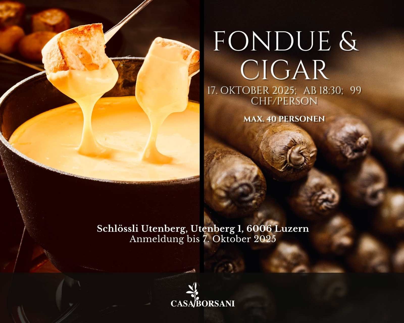 Fondue & cigar